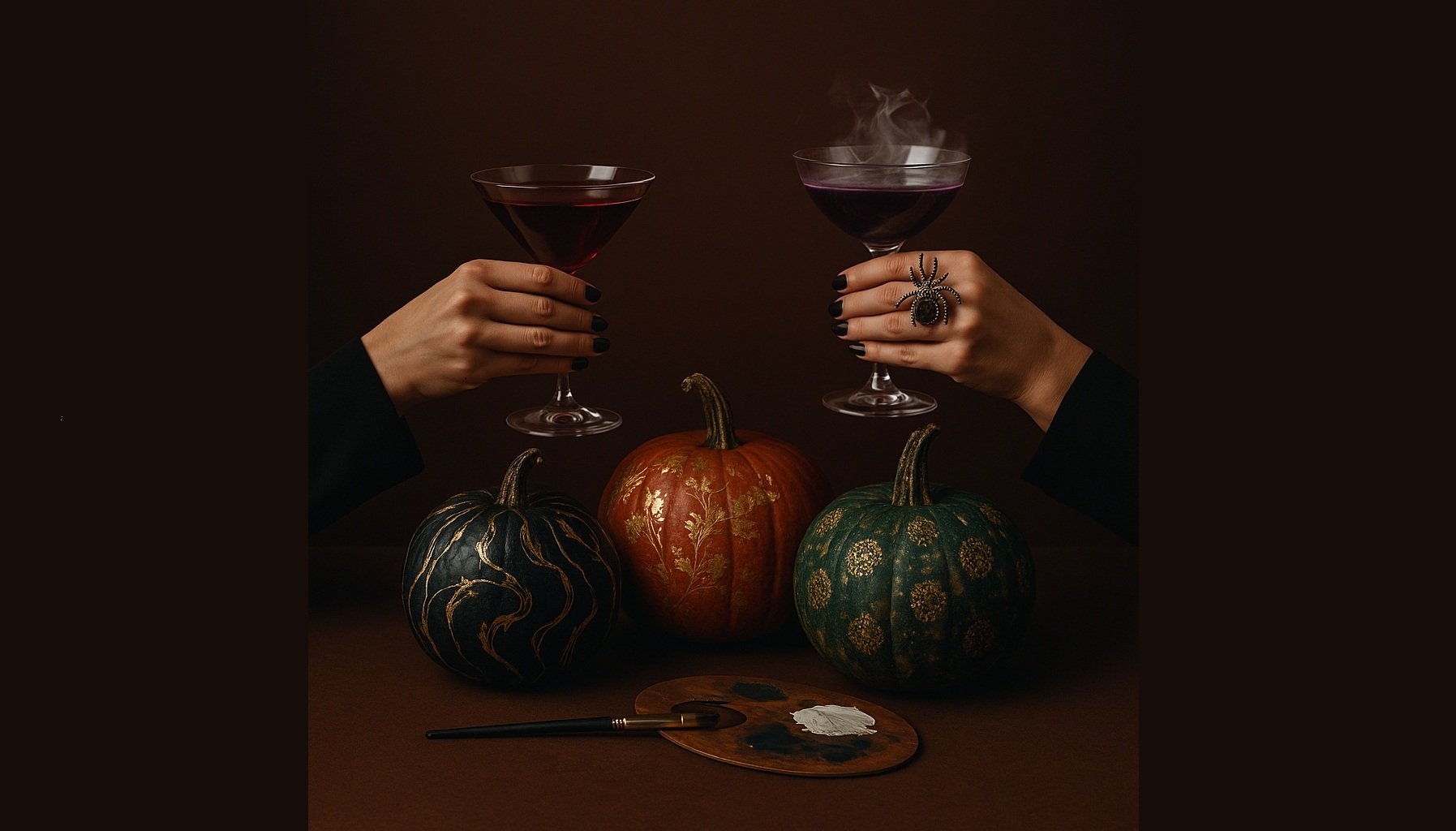 Gather your favorite ghouls for a night that mixes wicked cocktails, laughter, and creativity in a darkly moody, unforgettable setting