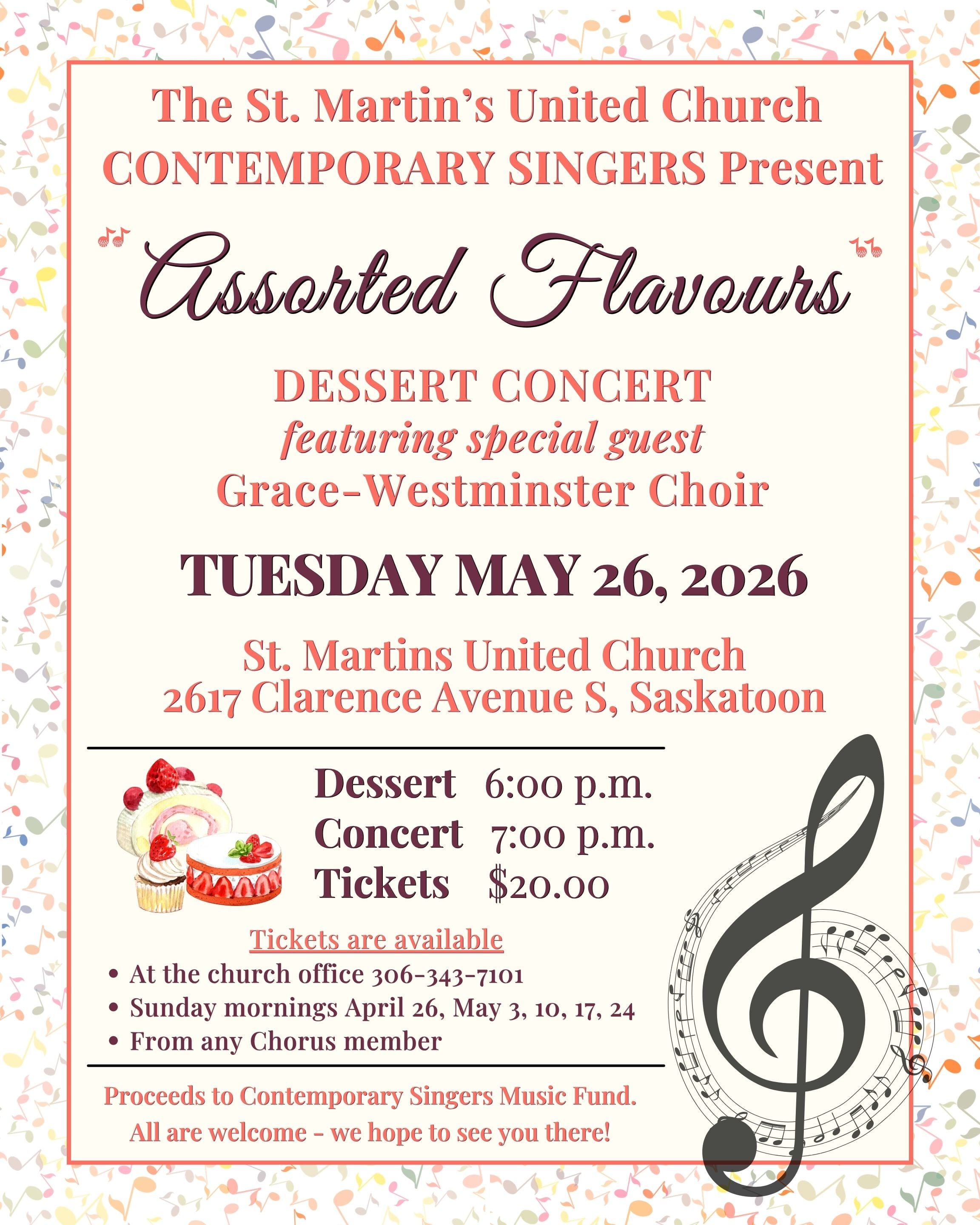 The St. Martin’s United Church CONTEMPORARY SINGERS Present "ASSORTED FLAVOURS"