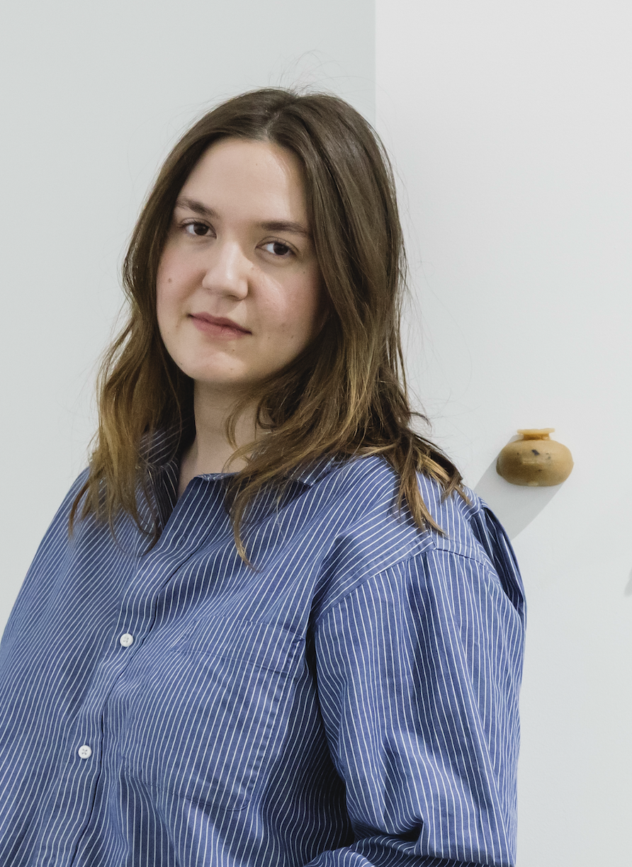 Photo of Rachel Ormshaw, designer and co-curator of Folk Imaginaries Exhibition