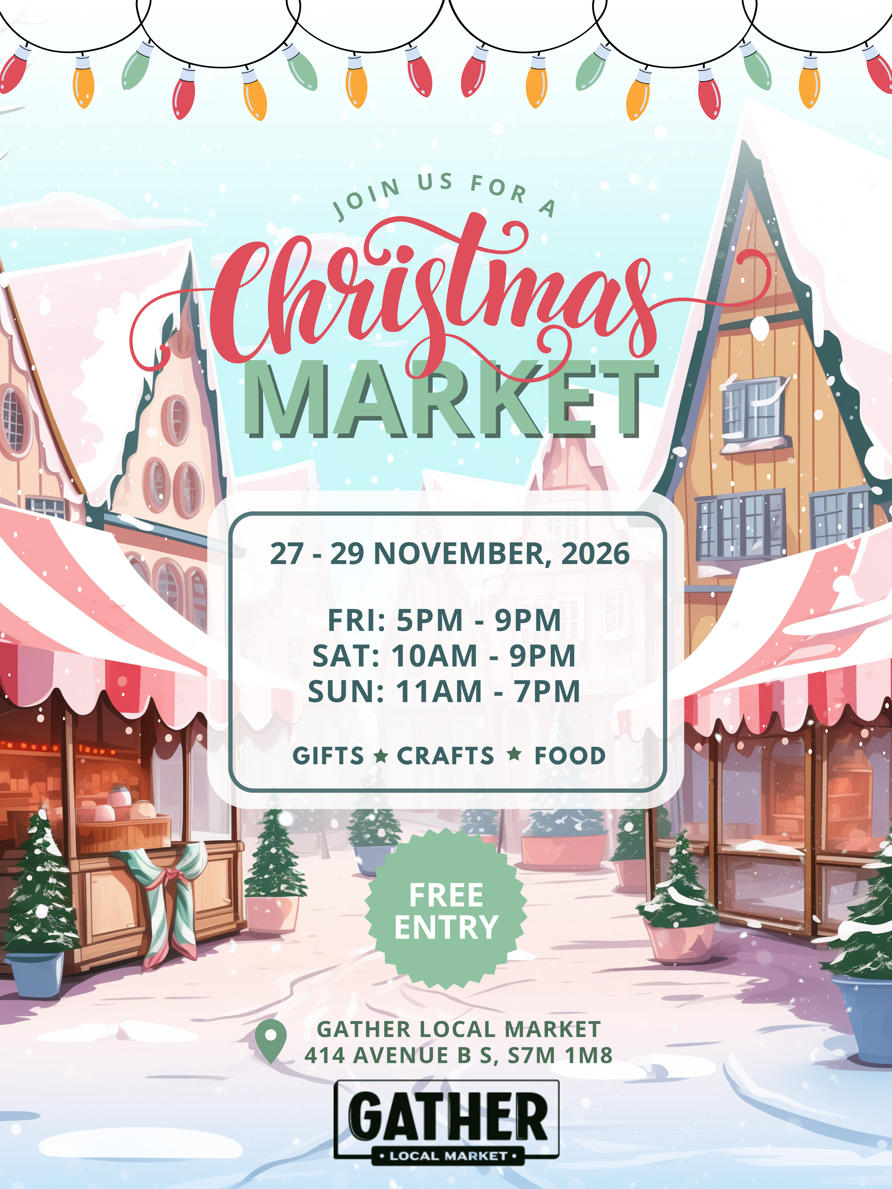 Christmas Market Poster