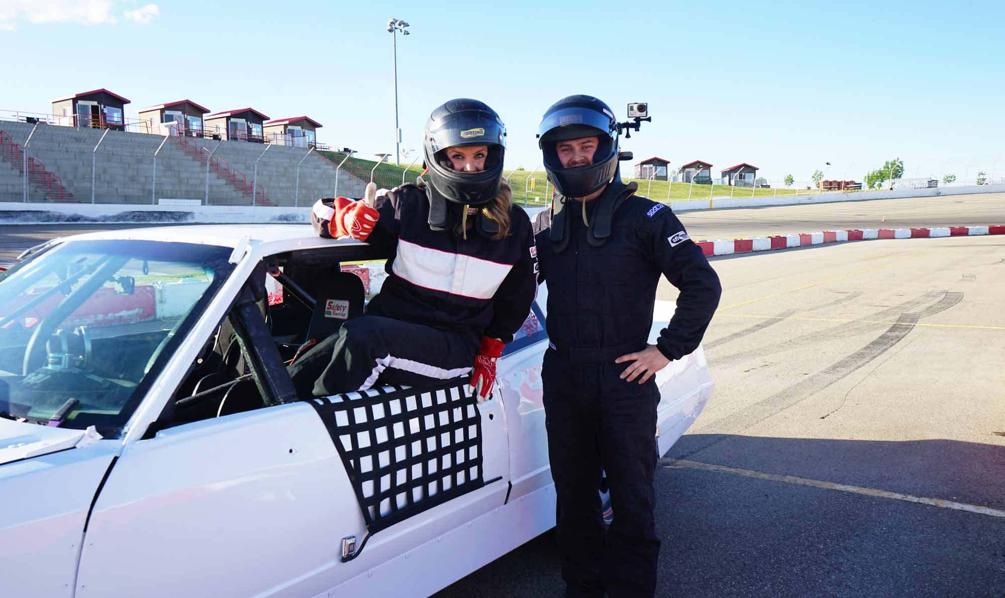 Wyane Ruttermen Racing Driving a Race Car at the Wyant Group Raceway | Discover Saskatoon