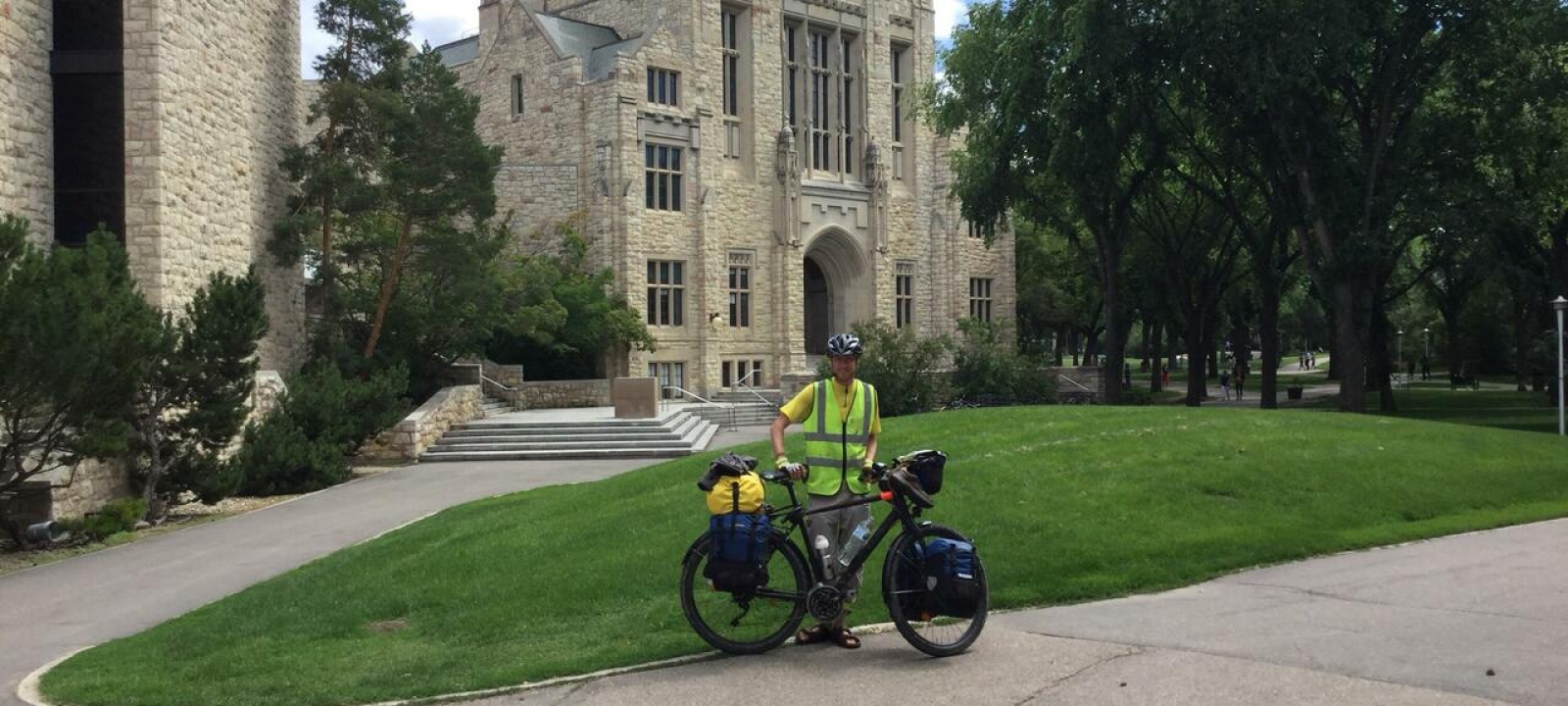 How a German Biking Across Canada Spent 3 Days in Saskatoon