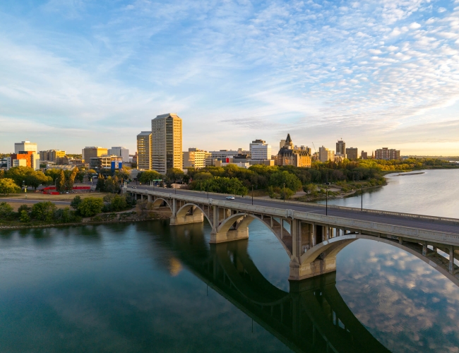 skyline of Saskatoon