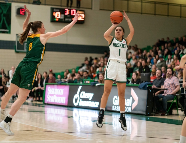 A women's basketball game