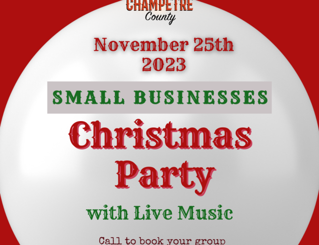 Poster for the Small Business Christmas Party