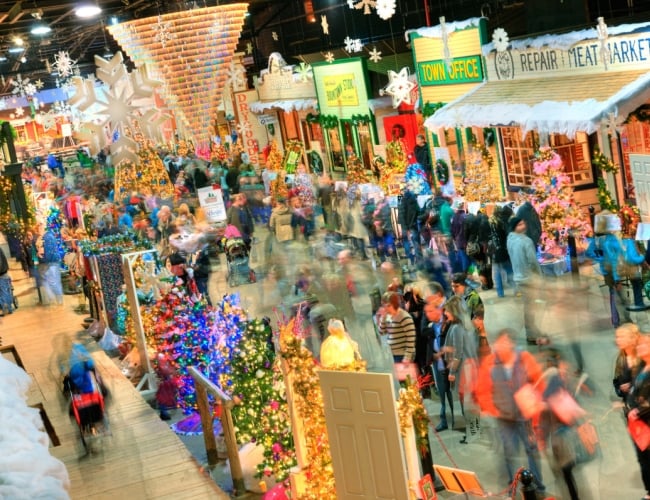 People at a Christmas Market