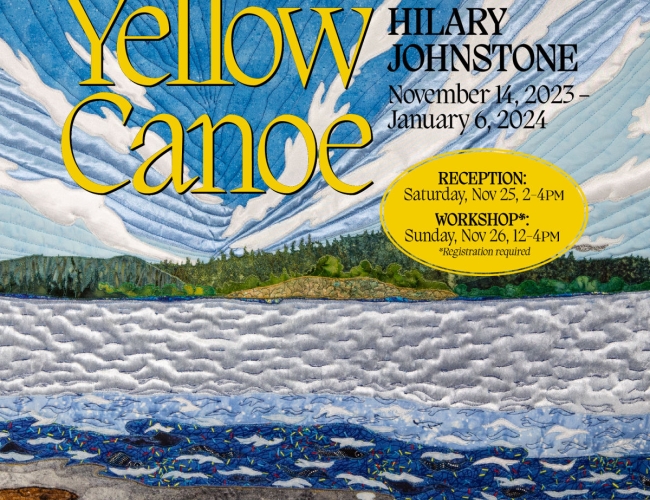 Poster for the event featuring snow covered fields