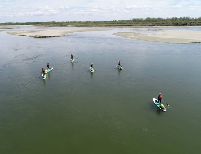Paddling on the South Saskatchewan River