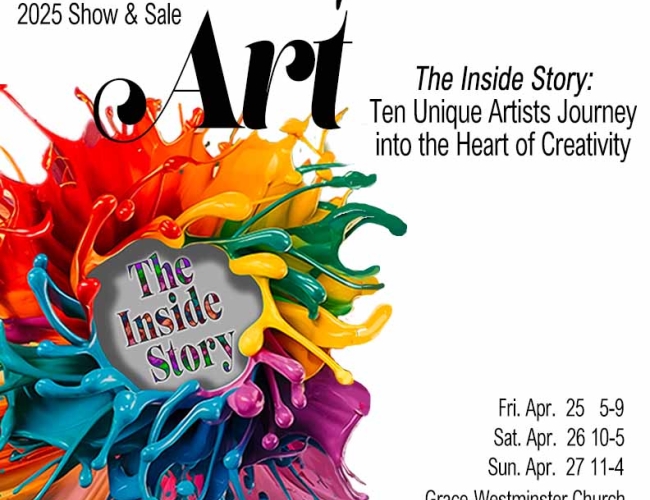 Artists' Workshop 2025 Show and Sale.  The Inside Story:  Ten Unique Artists Journey into the Heart of Creativity