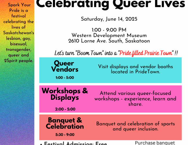 Spark Your Pride Poster Saturday June 14, 2025