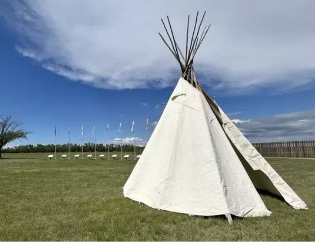 Tipi at Fort Battleford National Park