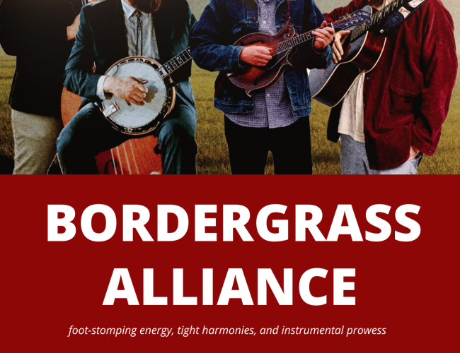 BORDERGRASS ALLIANCE CONCERT POSTER JAN 20, 2026