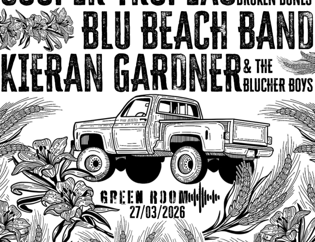 COOPER TROPEAU & THE BROKEN BONES, BLU BEACH BAND, AND KIERAN GARDNER | ALL AGES