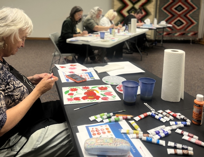 Image of pertrykivka workshop participants