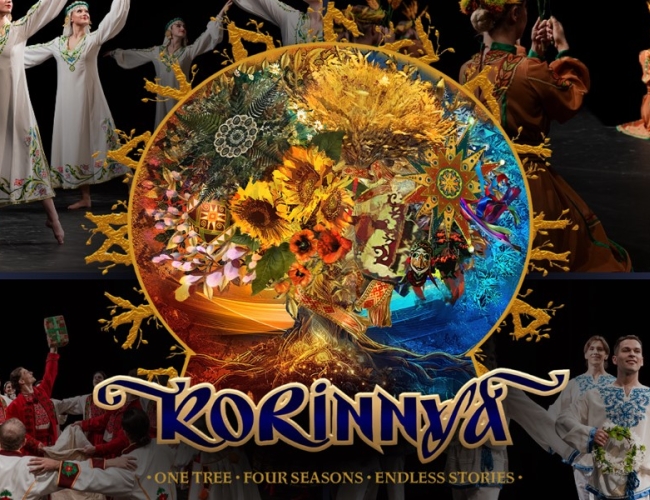 Korinnya - One Tree, Four Seasons, Endless Stories Ukrainian Dancers in seasonal costumes 