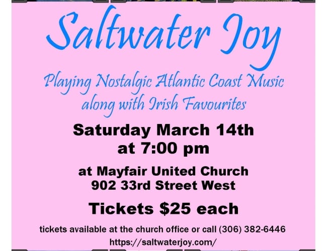 Mayfair United Church Saltwater Joy concert
