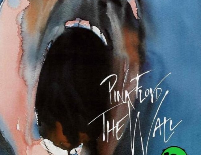 Watercolour painting of someone supposedly screaming with mouth wide open. 