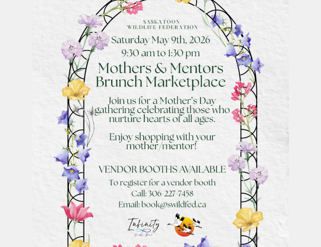 A quaint mothers day brunch and artisan market at the saskatoon wildlife federation