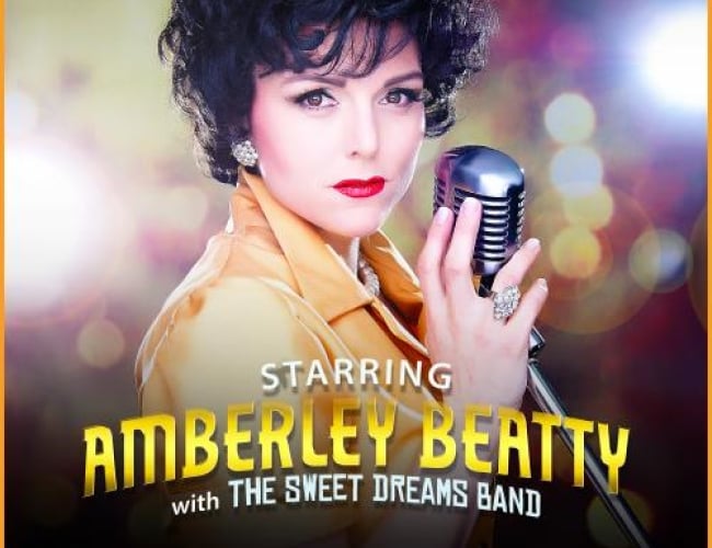 Image of impersonator Amberley Beatty as Patsy Cline.