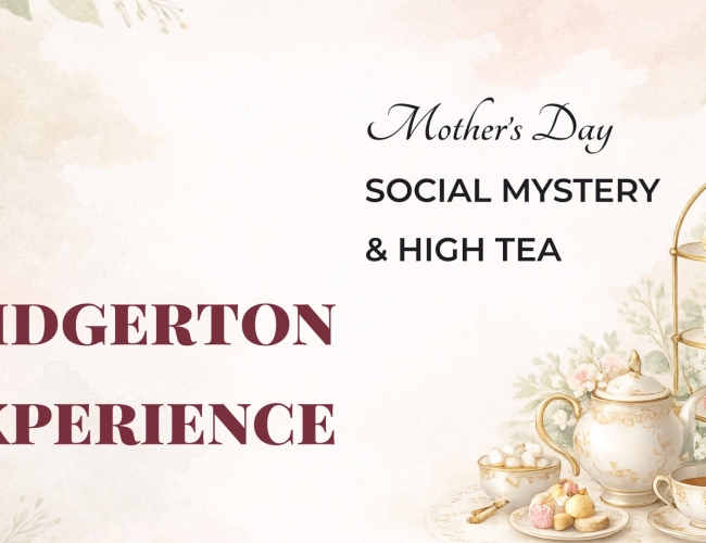 Elegant high tea set with fine china and treats