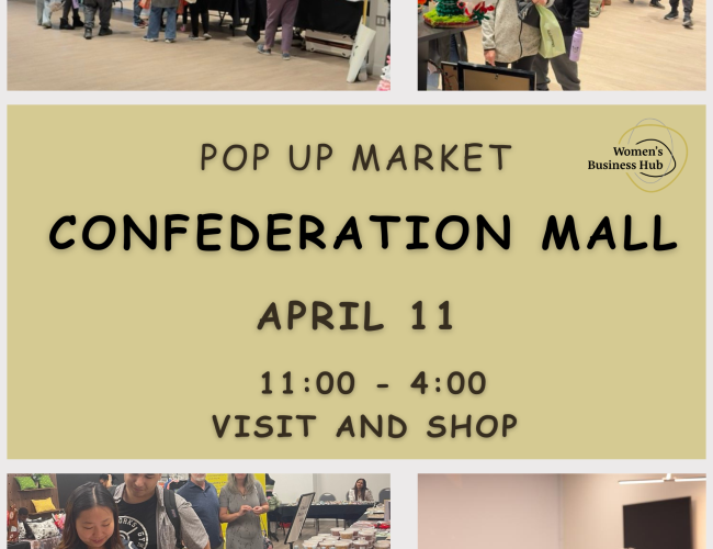 event, Community Market, Saskatoon, Women's Business Hub, Family 