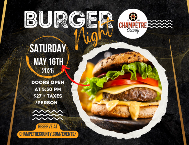 Burger Night at Champêtre County