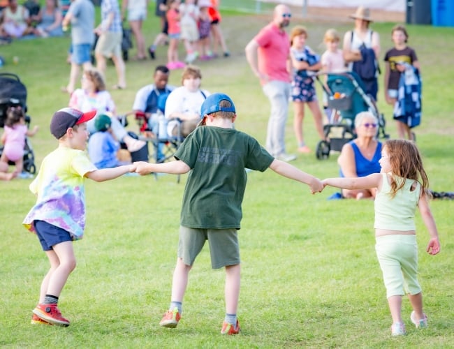 Children Having Fun at the TD Sask Jazz Festival