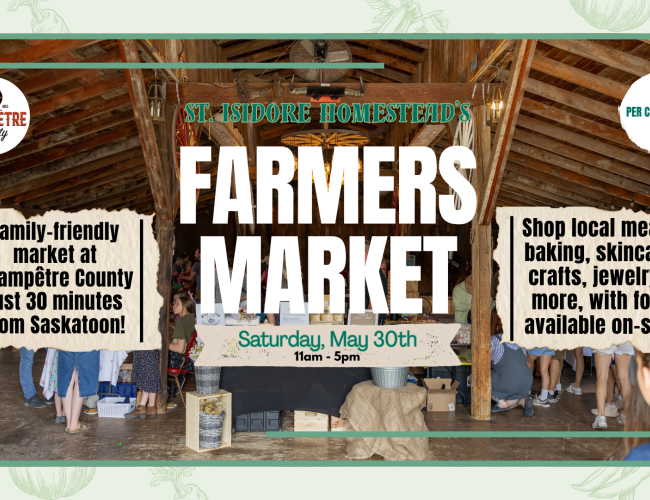 St. Isidore Homestead’s Farmers Market May 30 at Champetre County