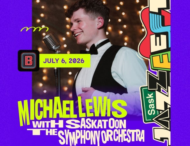 Michael Lewis with the Saskatoon Symphony Orchestra
