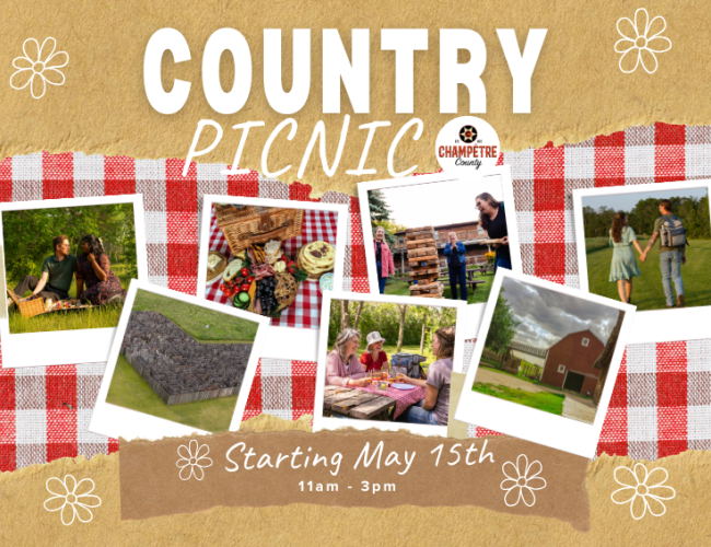 Champetre County Country Picnic's Starting May 15th