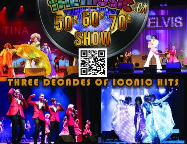 Images of different impersonator performers like Elvis, Tina Turner, ABBA, etc.