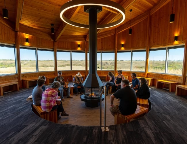 Sharing Circle at Wanuskewin