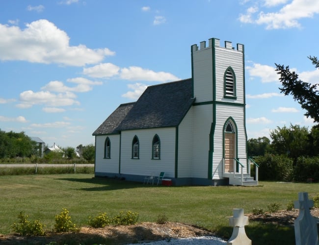 Built in 1908 and designated a municipal heritage site in 1984, Christ Church is one of the smallest remaining Bishop Lloyd style churches. Fourteen km directly east of Saskatoon, located at the corner of Highway 5 and 316, it also serves as visual and accessible history and an important local landmark.