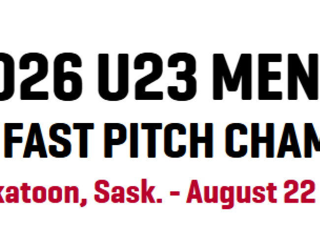 U23 Men's softball info poster