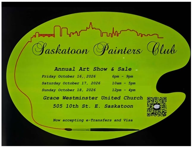 Poster for upcoming art sale 2026