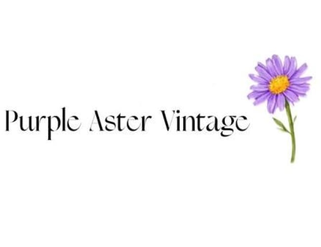 Purple Aster vintage logo