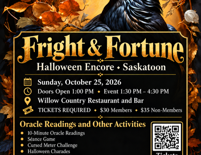 Fright and Fortune event poster