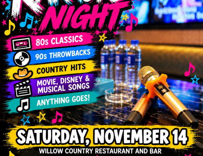 karaoke night poster