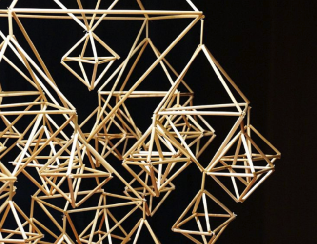 Promo picture of the final product (straw spider mobile)