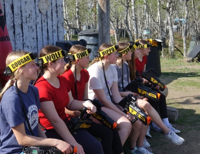 Merrill Dunes Outdoor Laser-Tag - The Player Bench; Ready For Action!
