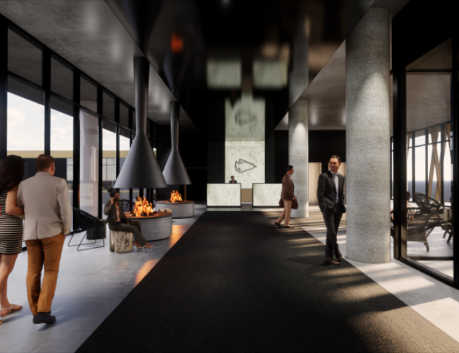 Dakota Dunes Resort – Lobby Rendering