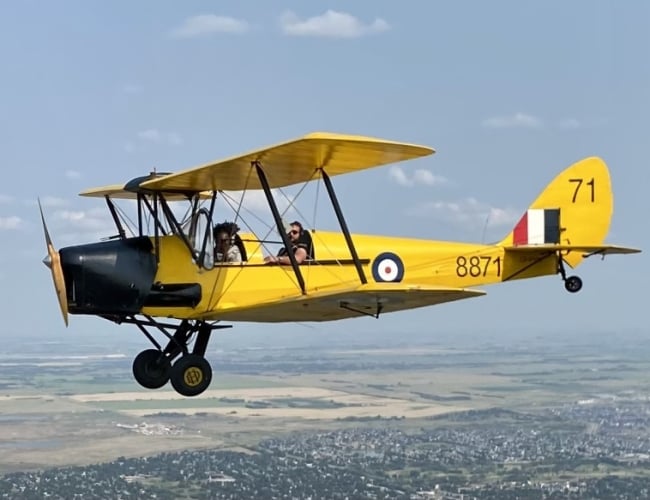 Tiger Moth Flight- Saskatchewan Aviation Museum – Tiger Moth Flight