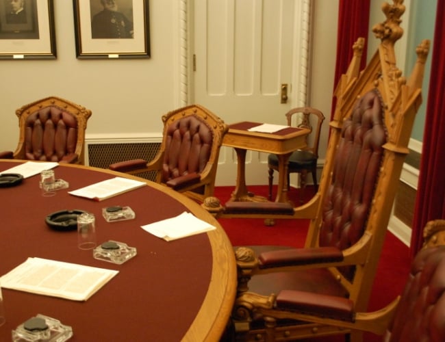 Diefenbaker Canada Centre – Replica Of The Privy Council Chamber