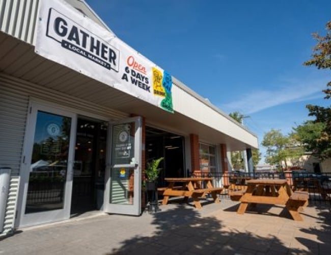 Lunch and shopping at Gather Local Market 