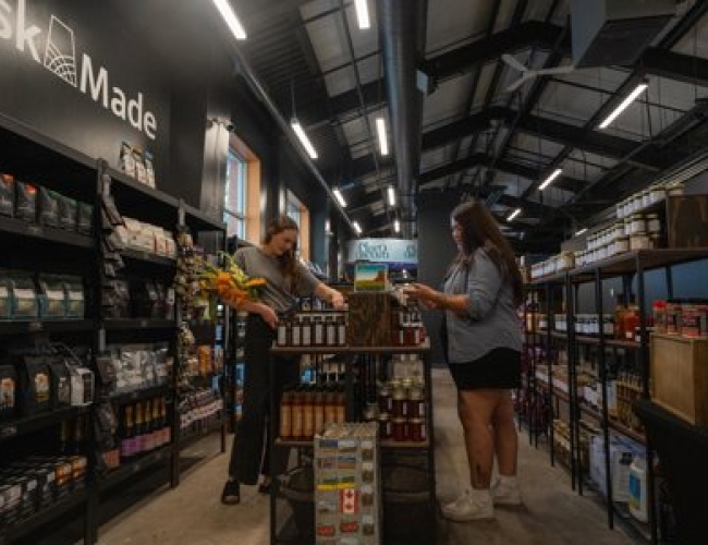 Lunch and shopping at Gather Local Market 