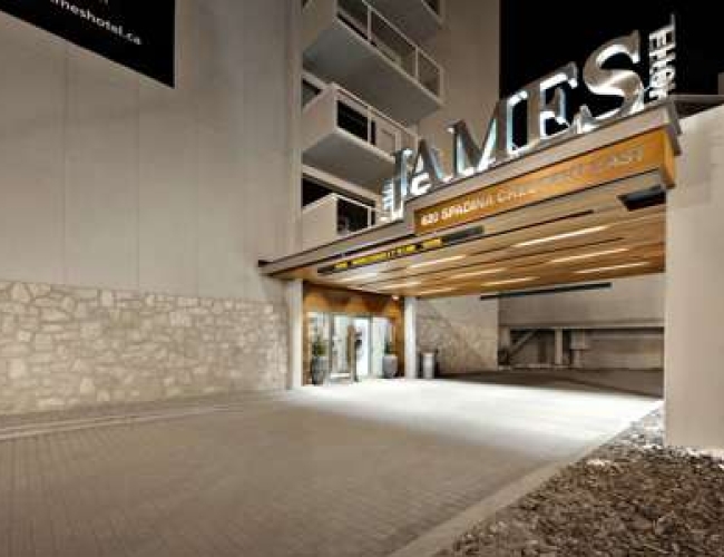 Check in at The James Hotel