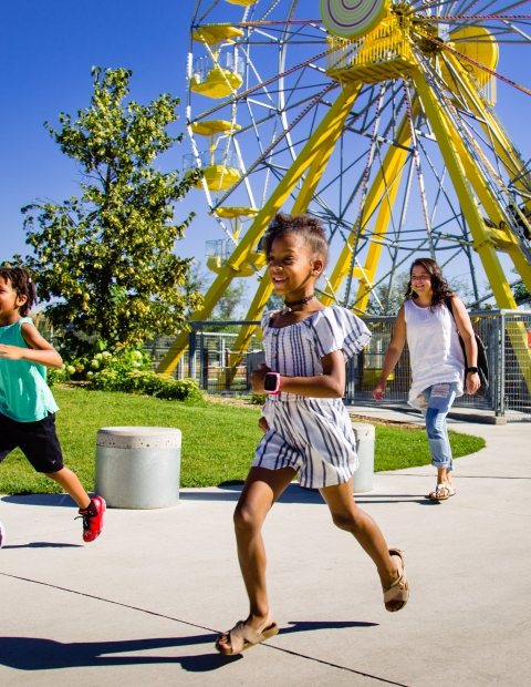 Kids running