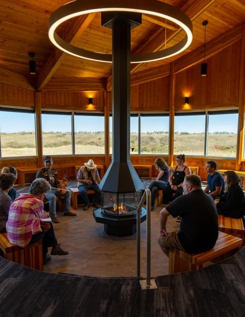 Sharing Circle at Wanuskewin