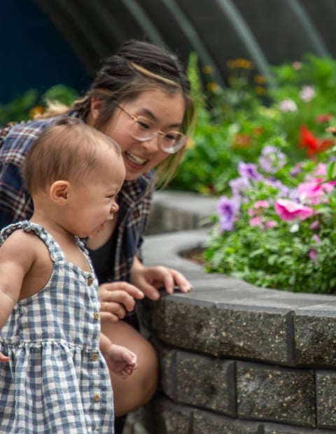 Mom & Daughter at Forestry Farm