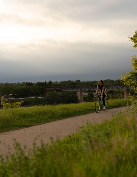 Biking Along Meewasin